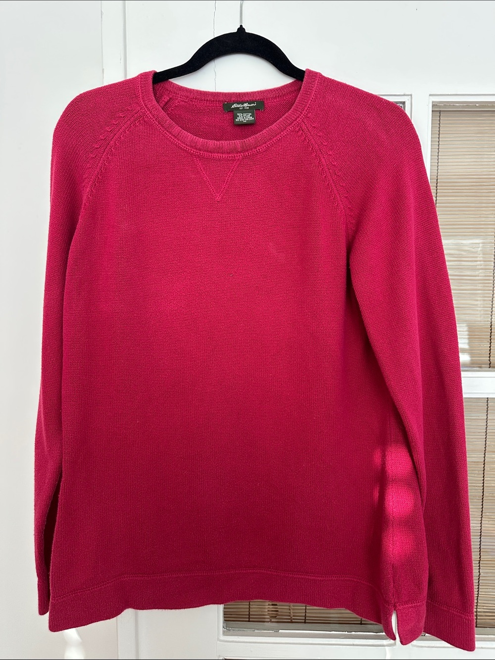 Eddie Bauer Women's Crewneck Sweater - Red/Fuchsia